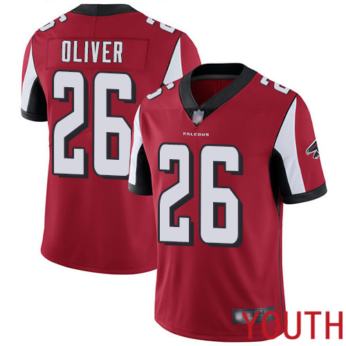 Atlanta Falcons Limited Red Youth Isaiah Oliver Home Jersey NFL Football #26 Vapor Untouchable->youth nfl jersey->Youth Jersey